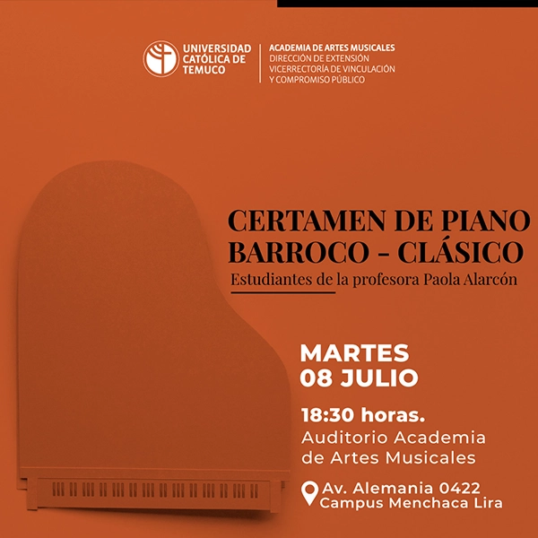 Afiche certamen de piano